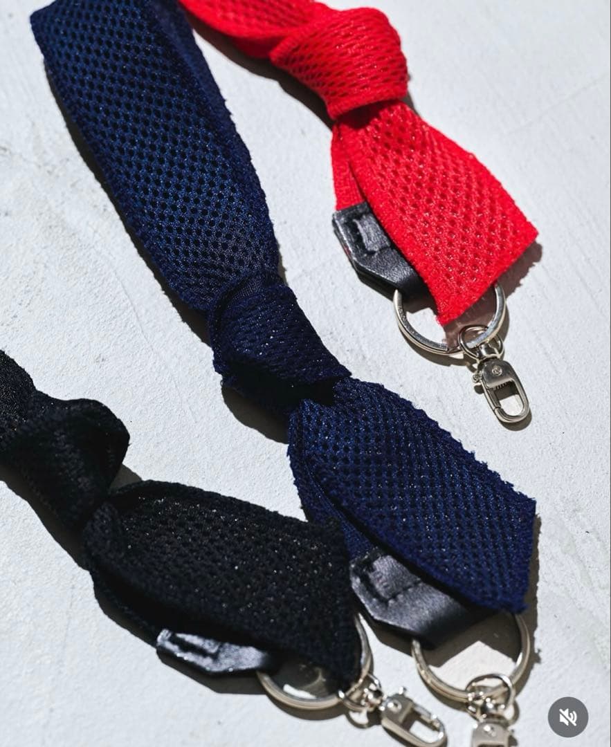 【未使用】Meravel Bow Mesh Strap　ブラック