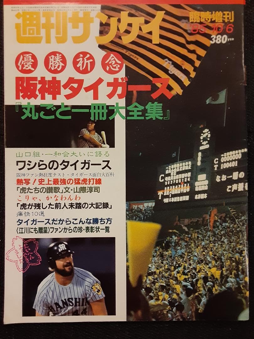 阪神タイガース　特集雑誌　10冊セット（昭和53年～平成15年）