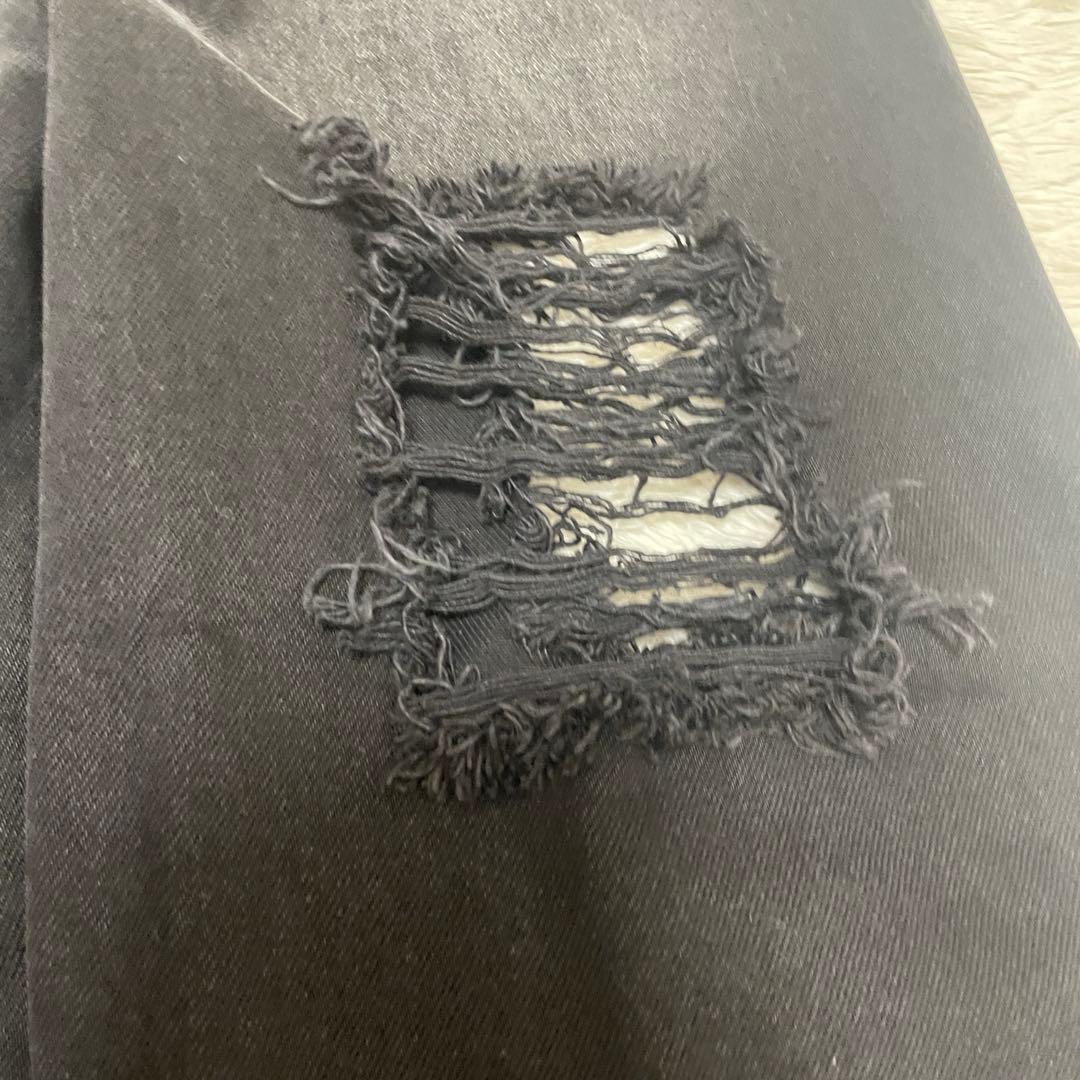 パンツ ANDWANG damaged heart key denim