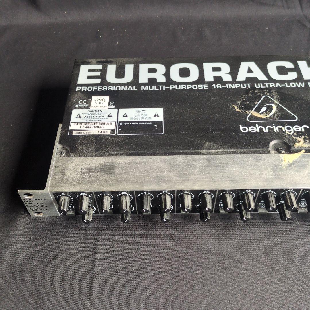 配信機器・PA機器・レコーディング機器 BEHRINGER EURORACK PRO RX1602