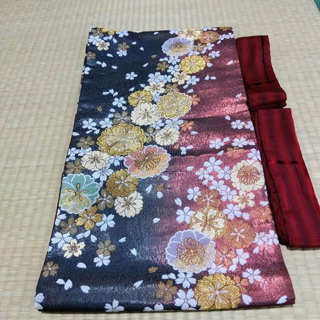 【さくら柄セット】油単　ゆたんとお琴袋