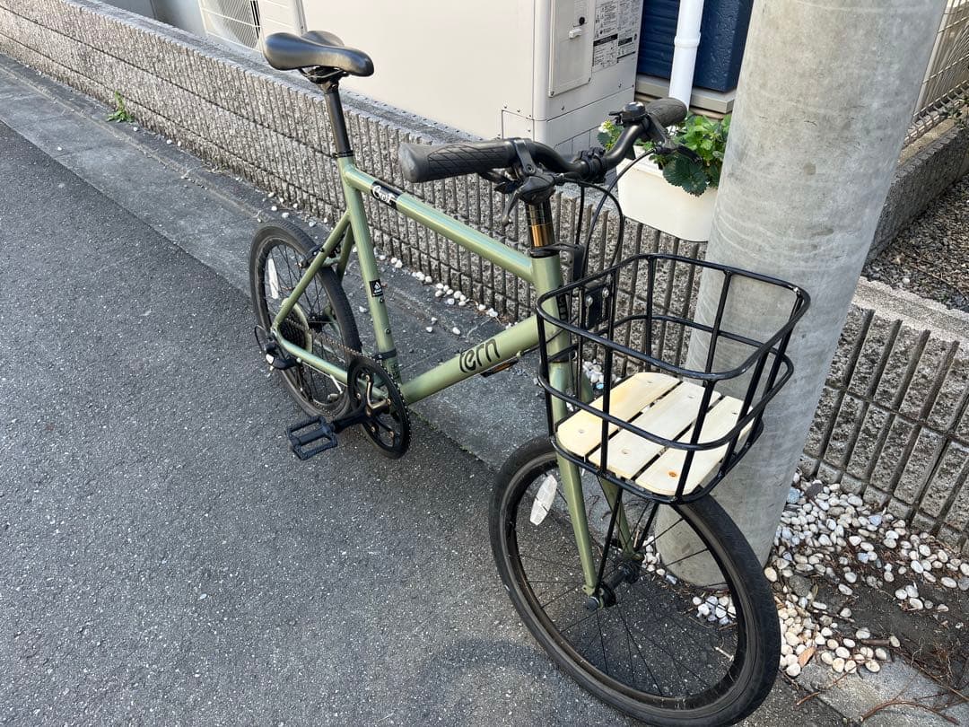 Tern crest オリーブグリーン 前面バスケット付き