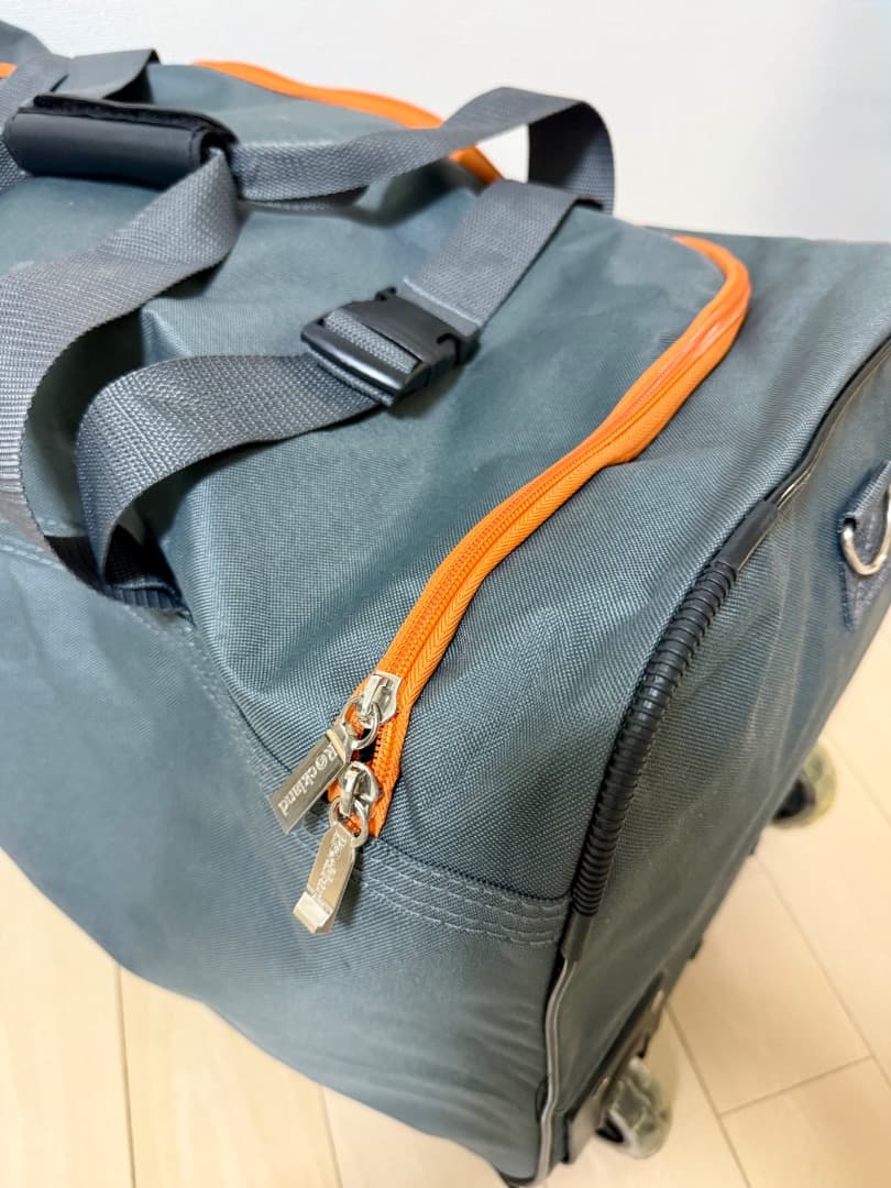 Rockland キャスター付ローリングダッフル グレー 特大 70L キャンプ