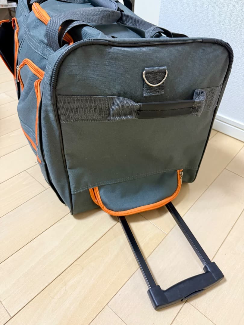 Rockland キャスター付ローリングダッフル グレー 特大 70L キャンプ