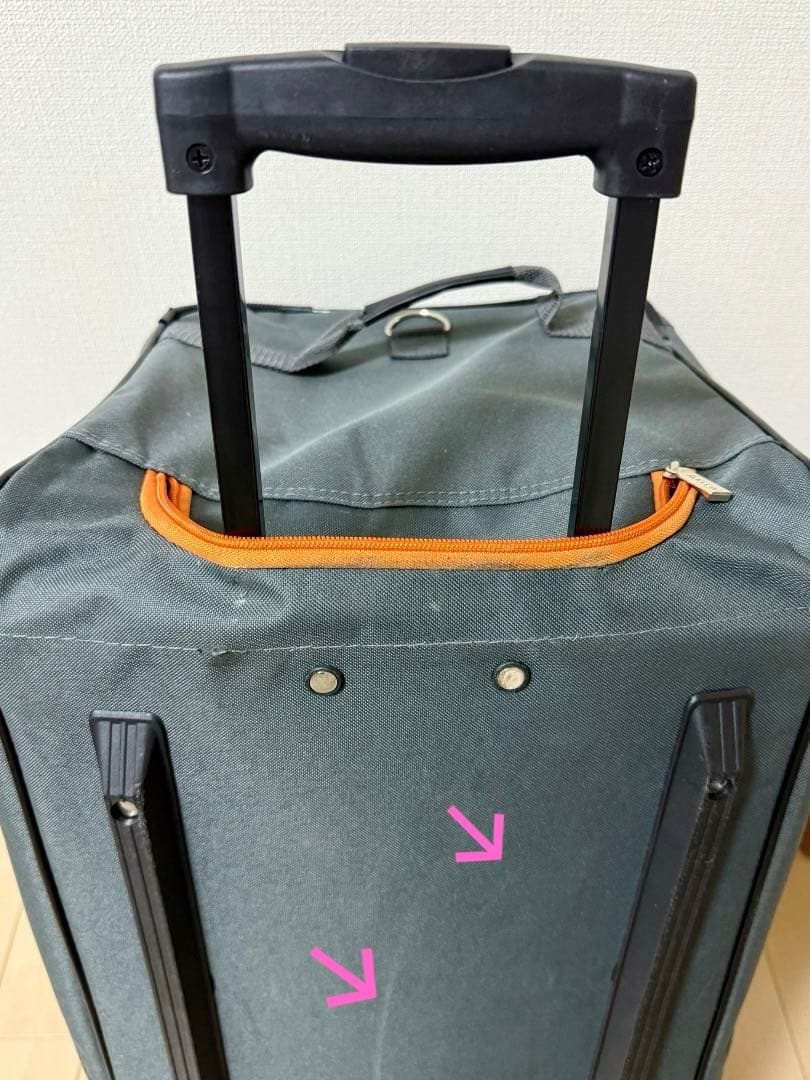 Rockland キャスター付ローリングダッフル グレー 特大 70L キャンプ