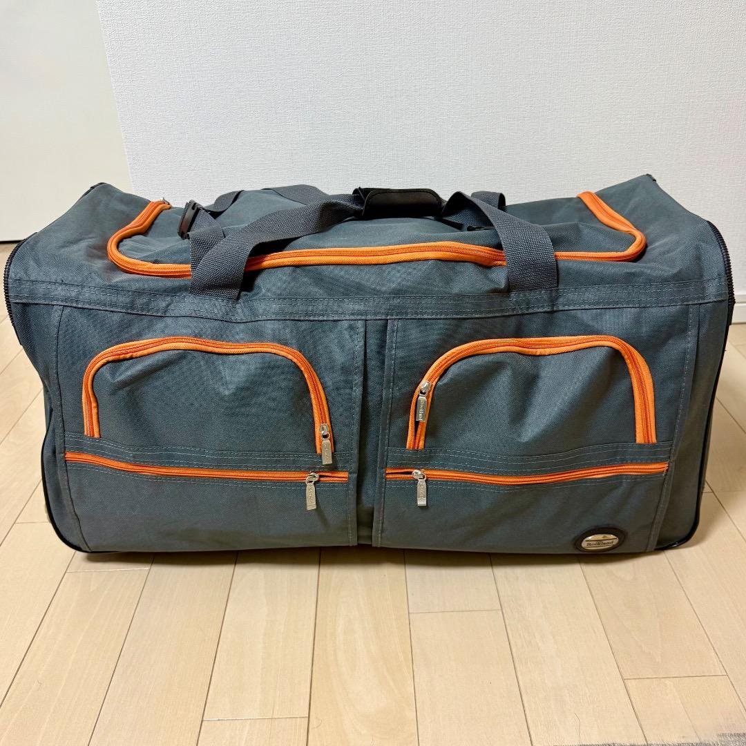 Rockland キャスター付ローリングダッフル グレー 特大 70L キャンプ