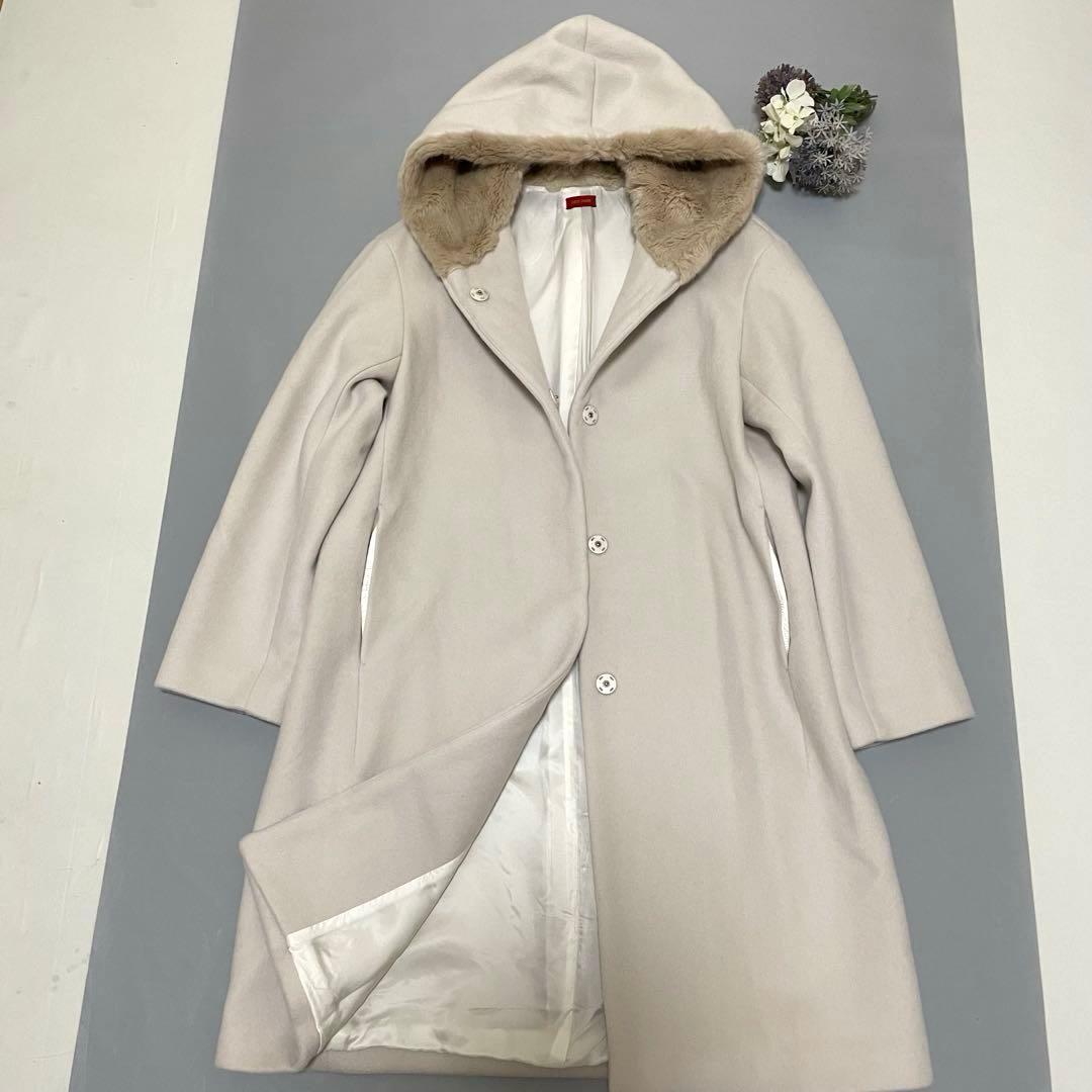 きり⭐️美品定価69120円デプレ ロングコート サイズ36 アイボリー
