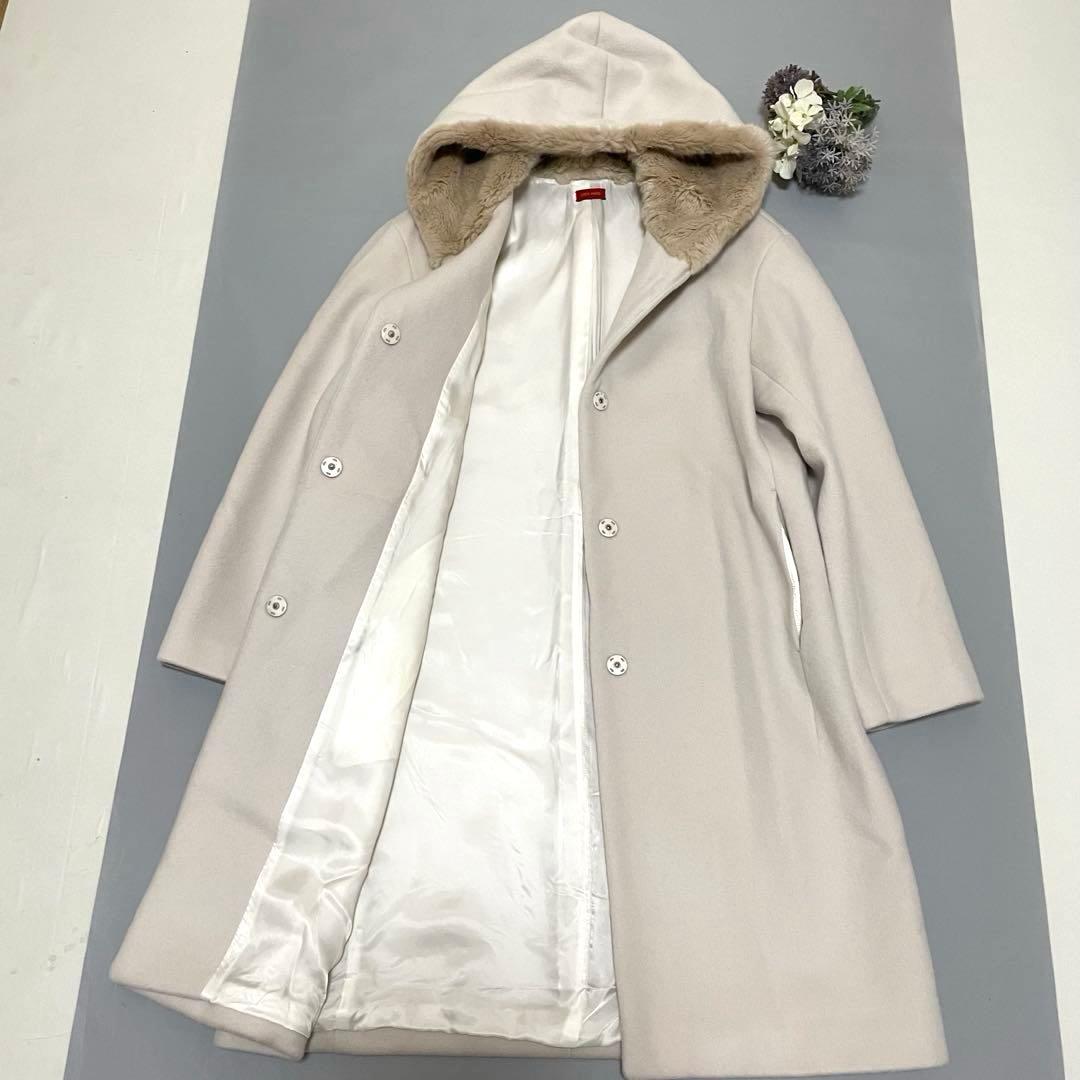 きり⭐️美品定価69120円デプレ ロングコート サイズ36 アイボリー