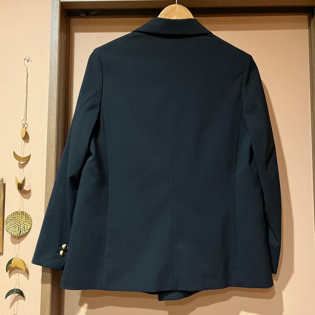 【美品】MilaOwen 金釦ダブルブレストブレザー　黒1