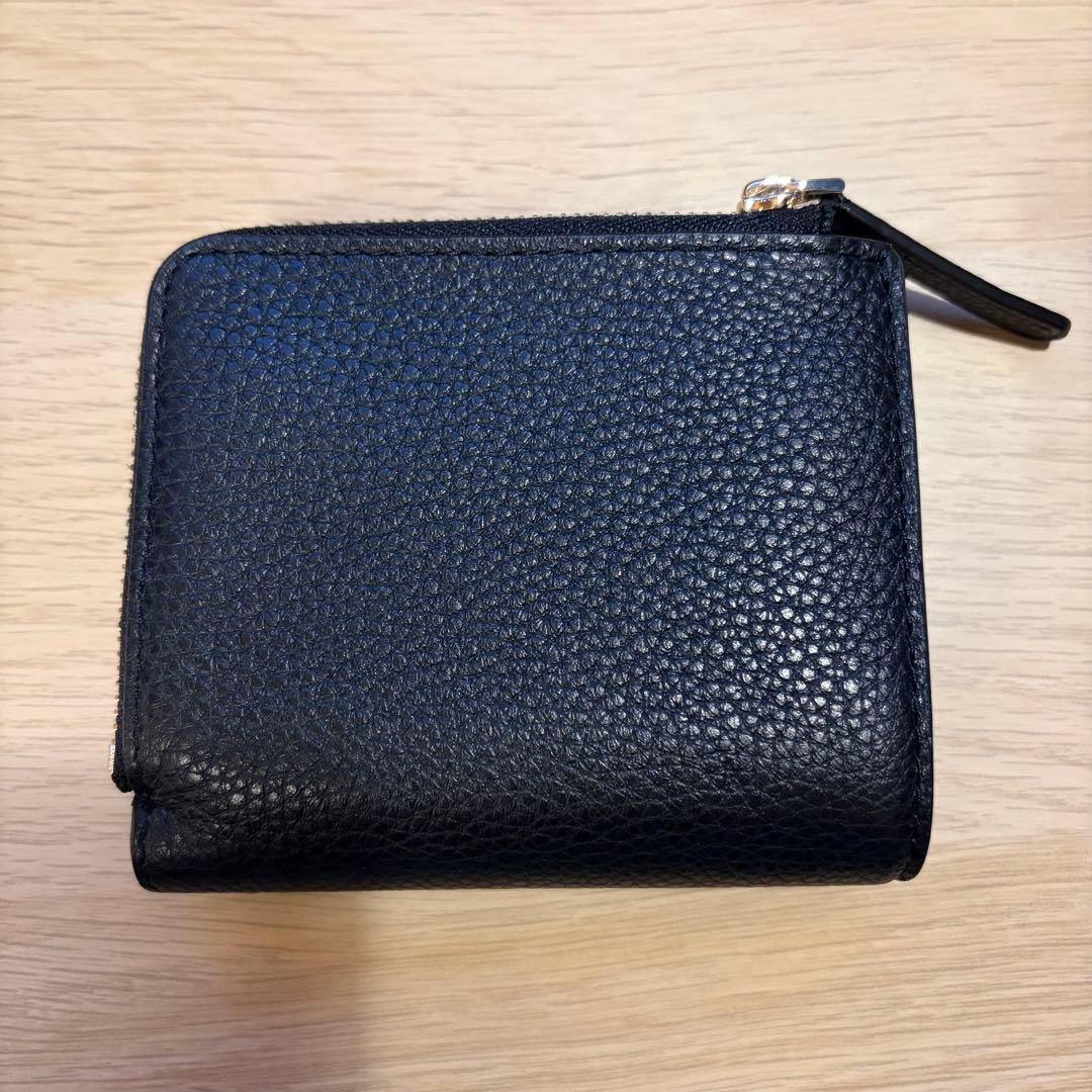 未使用　ケイトスペード　kate spade 二つ折財布　ウォレット　黒