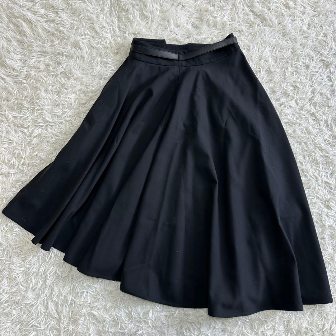 ✨極美品✨ エルメス ロングラップ スカート ドレープ ロング ベルト フレア
