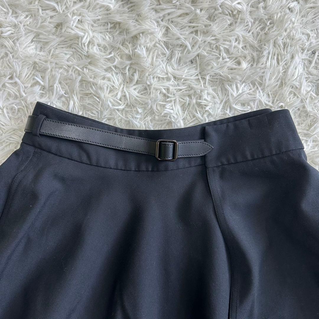 ✨極美品✨ エルメス ロングラップ スカート ドレープ ロング ベルト フレア