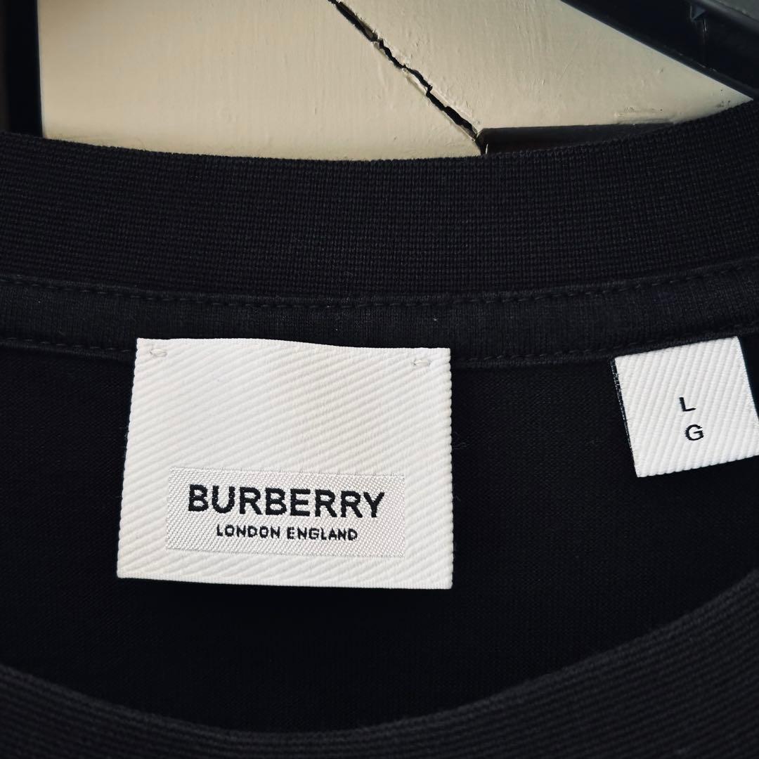 現行　BURBERRY ブラック 半袖　Tシャツ Lサイズ　バーバリー