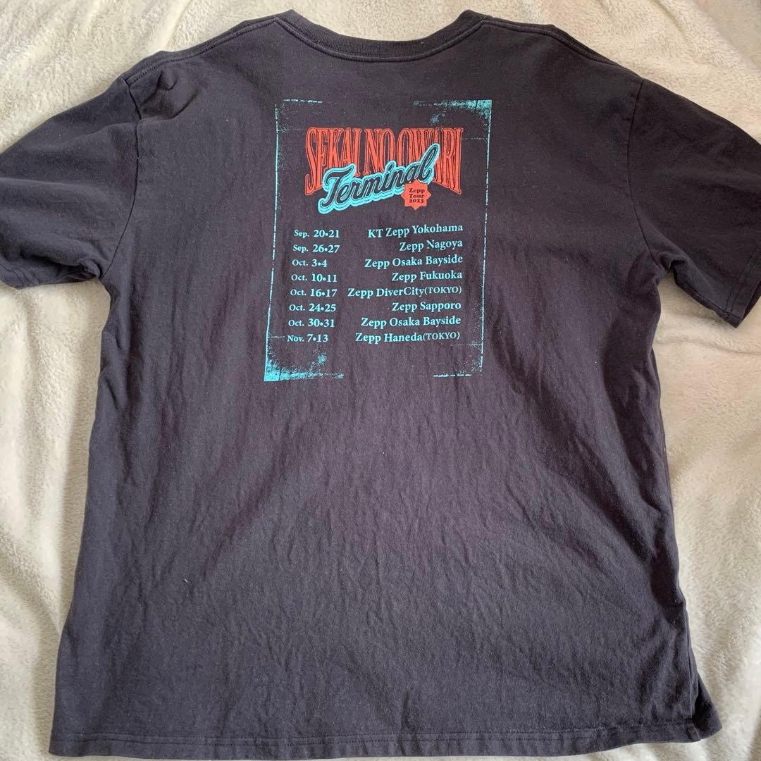 セカオワ Terminal Tシャツ ブラック XL