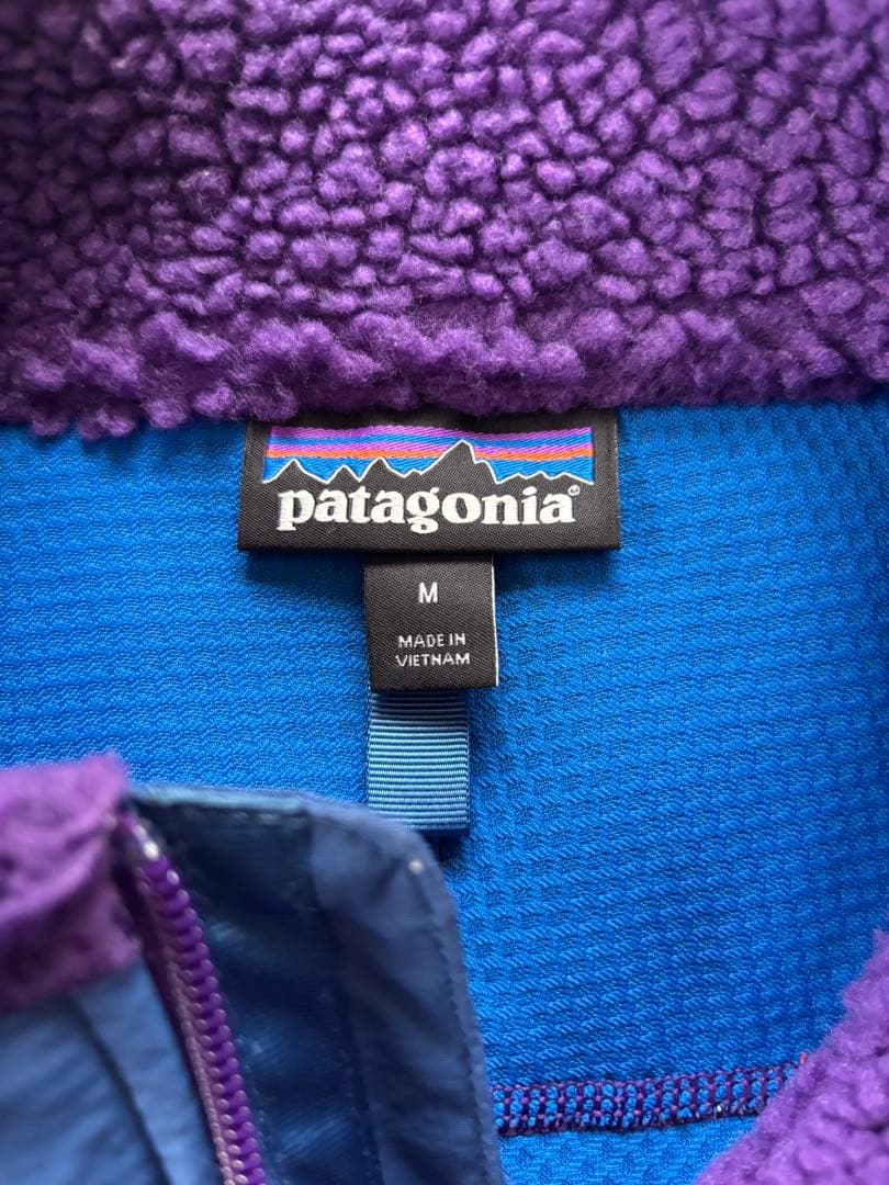 patagonia レトロXフリースベスト M 紫