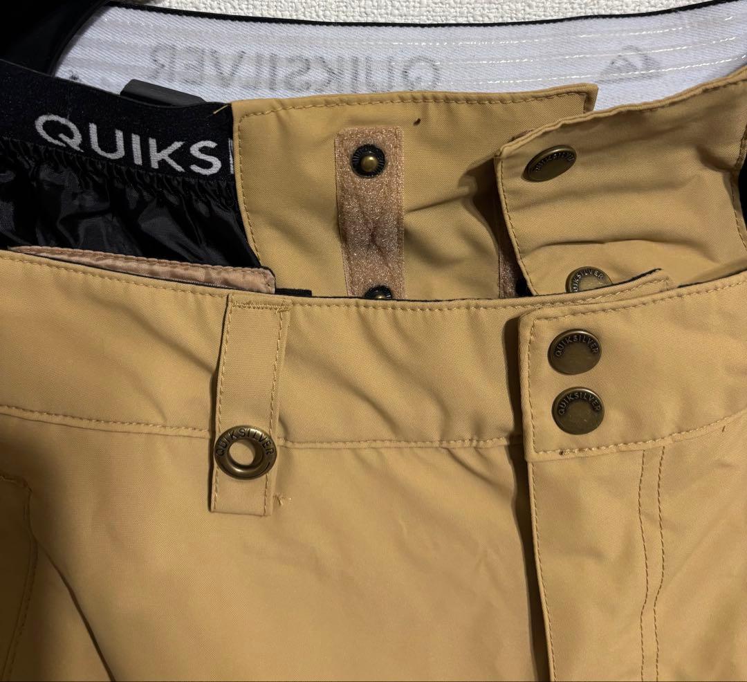 QUICKSILVER スノーボードパンツ ベージュ