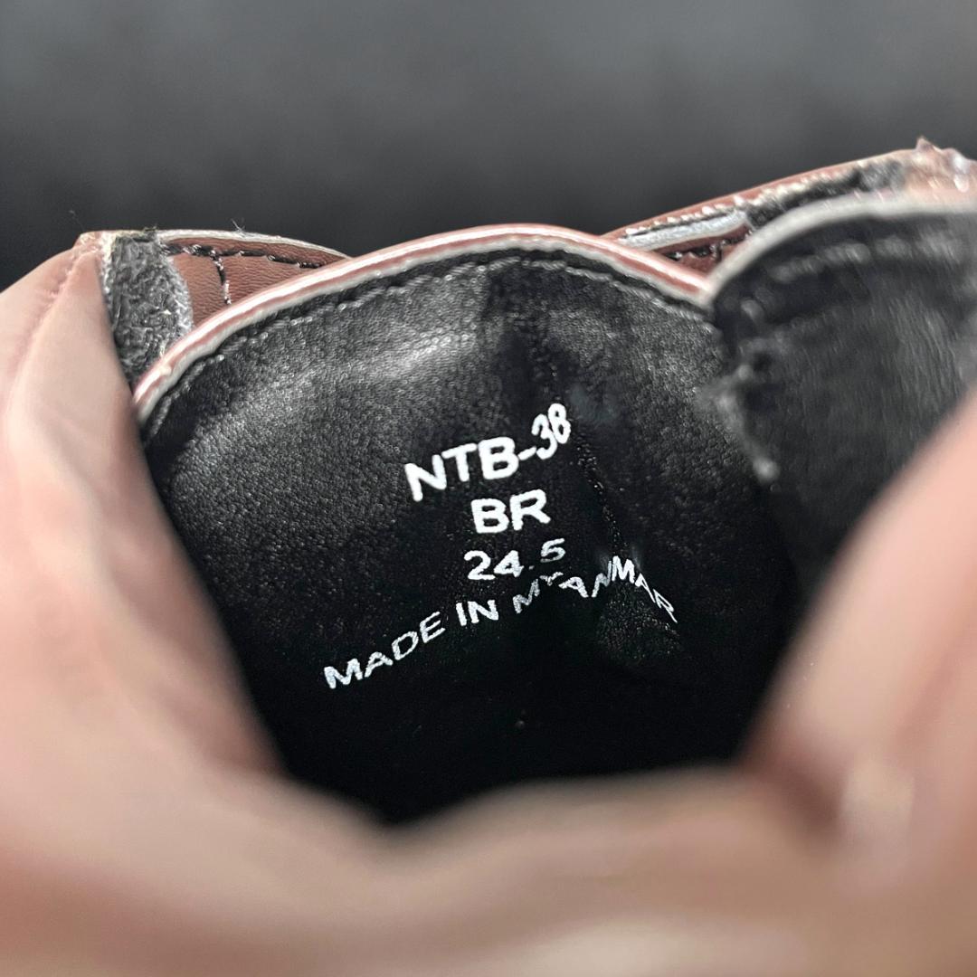 南海 ライディングブーツ NTB-38 PUワークブーツ2 24.5cm