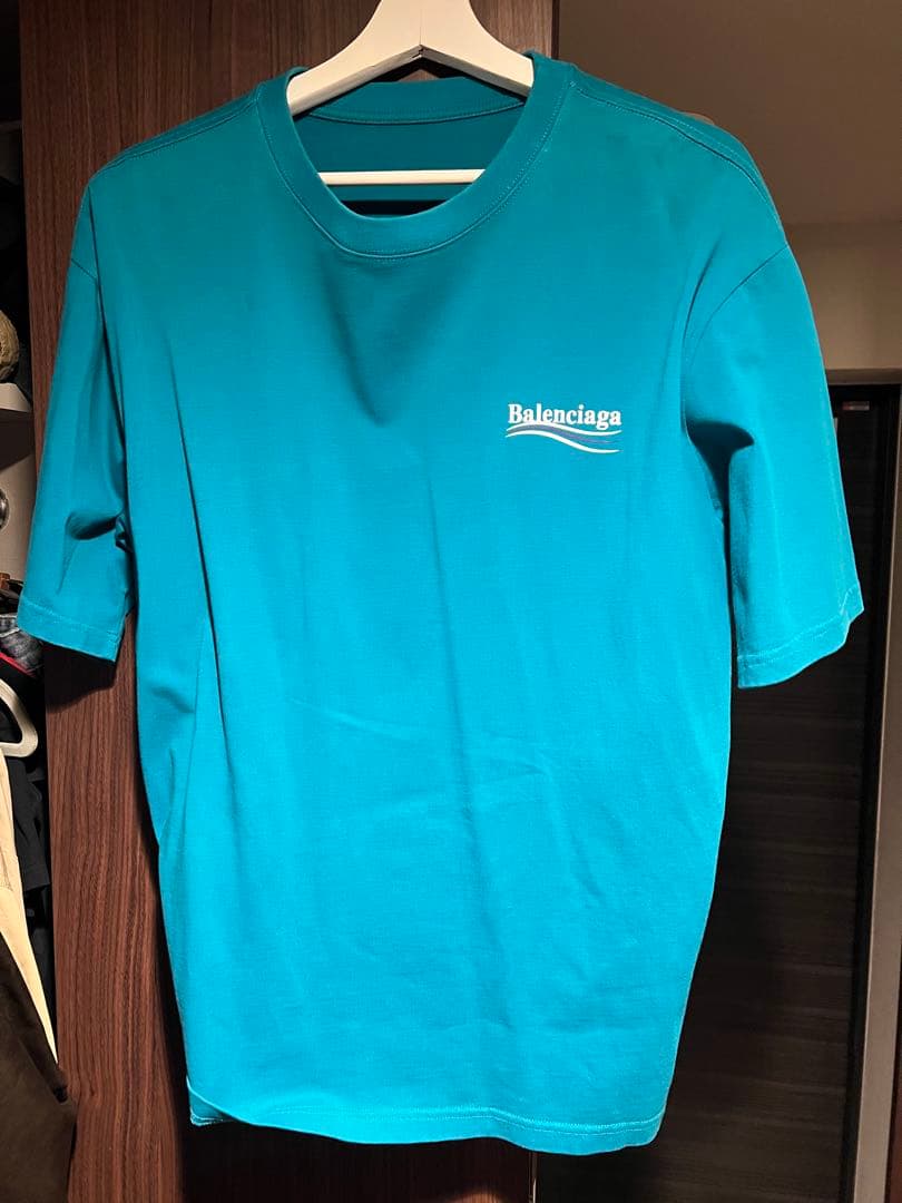 E*7様 Balenciaga ターコイズ Tシャツ XS