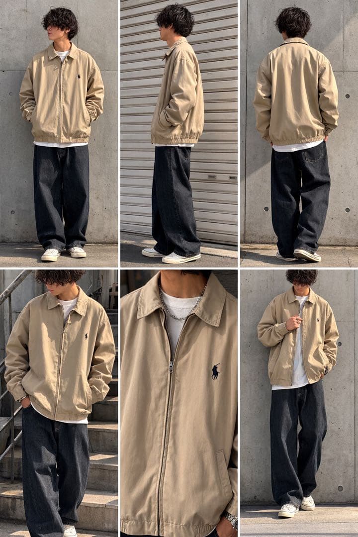 90s Polo by Ralph Lauren スイングトップ ベージュ
