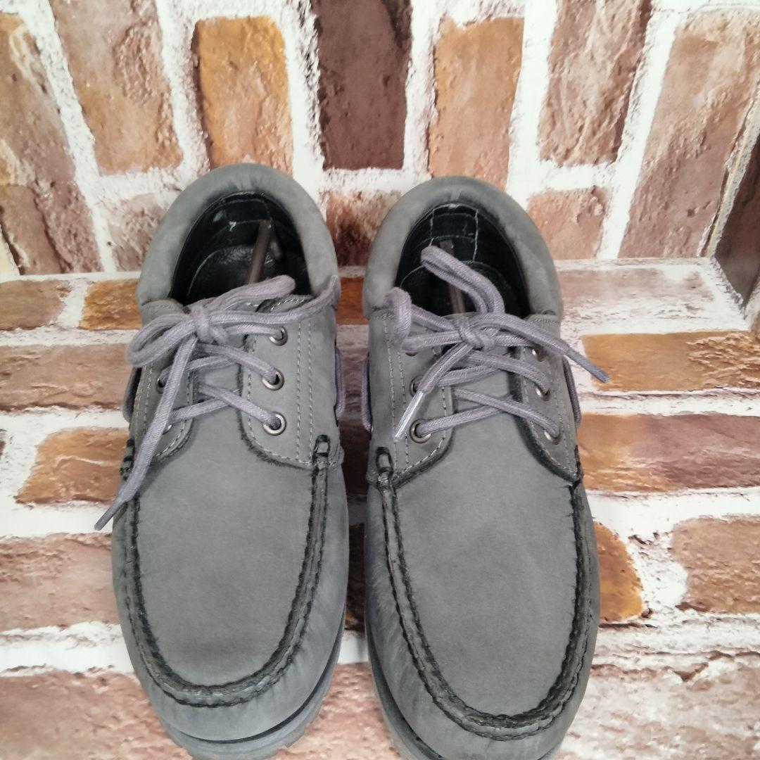 【極美品】Timberland 3eye（25）デッキシューズ　グレー