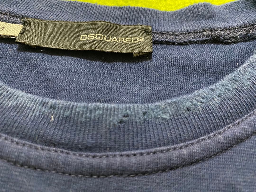 【DSQUARED2】メイプルTシャツ ネイビー Mサイズ　ヴィンテージレベル