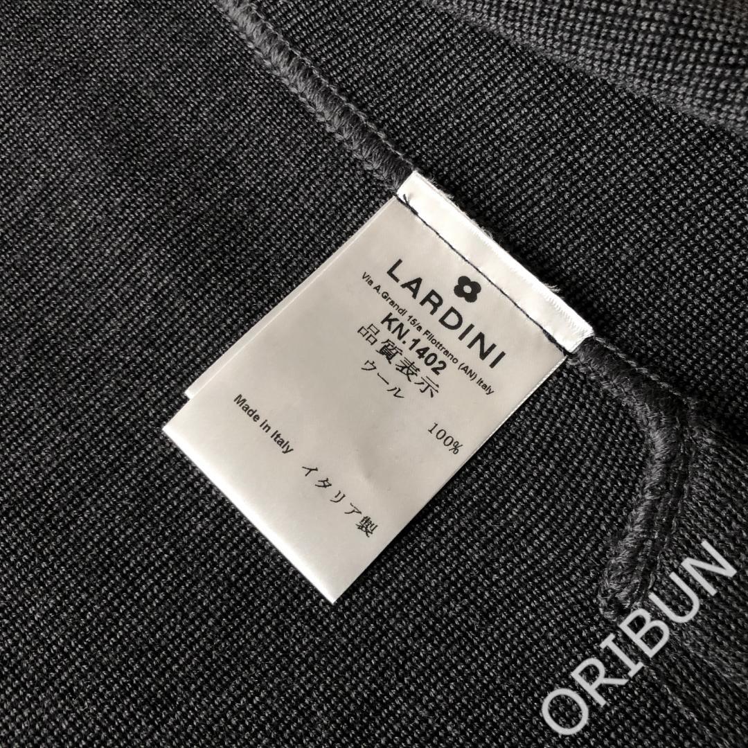 LARDINI ミラノリブニットジャケット D.GREY 干場 LEON