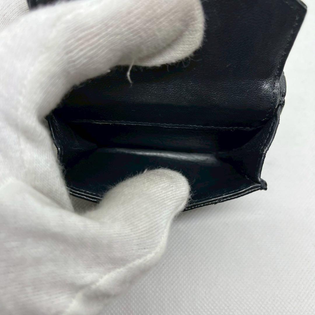 ◆極美品/近年モデル◆イヴサンローラン カサンドラ 三つ折り財布 キャビアスキン
