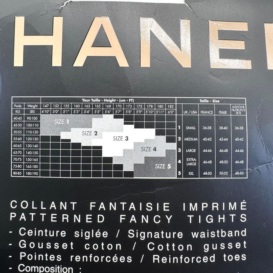 美品 CHANEL シャネル タイツ ストッキング ココマーク 総柄