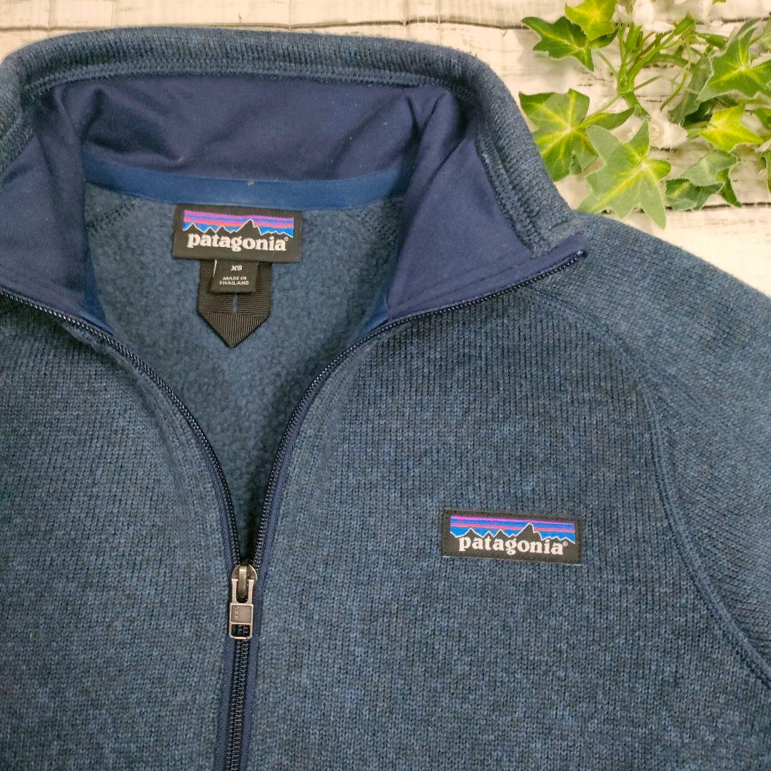 人気◆patagonia◆ハーフジップ フリースベターセーター◆XS/ブルー系