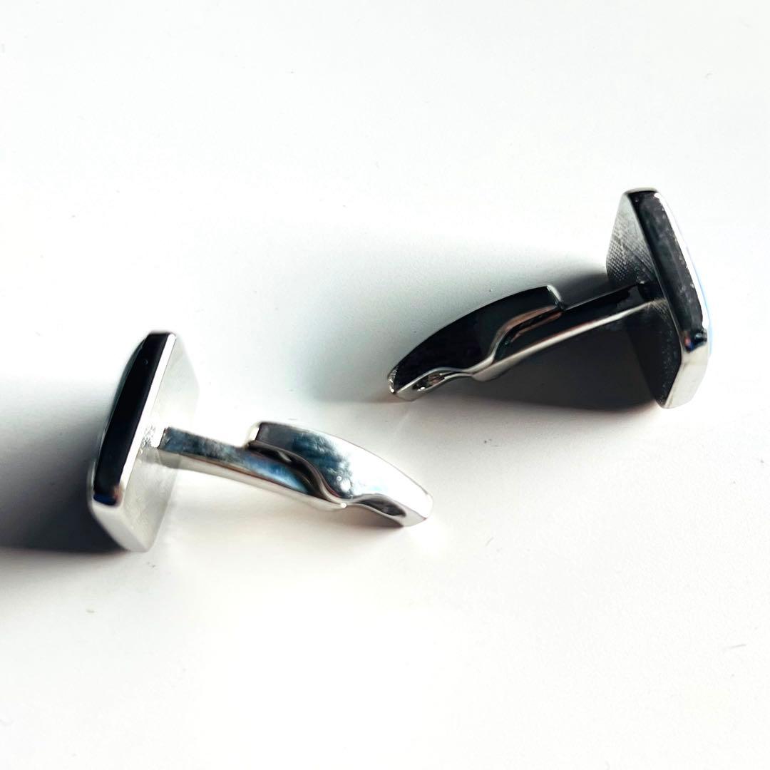 ❣️美品❣️カフリンクス カフスボタン サイモンカーター イギリス製 スクエア 青