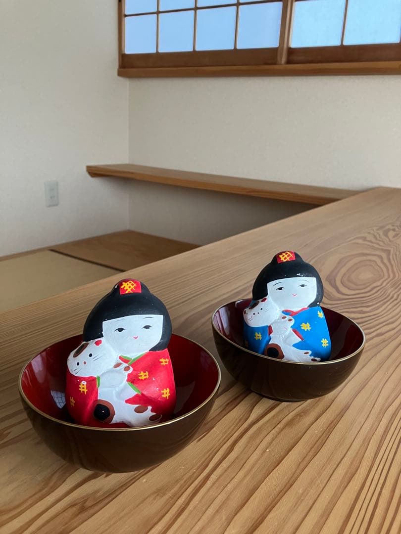 ツインです〜レトロアンティーク骨董漆お椀