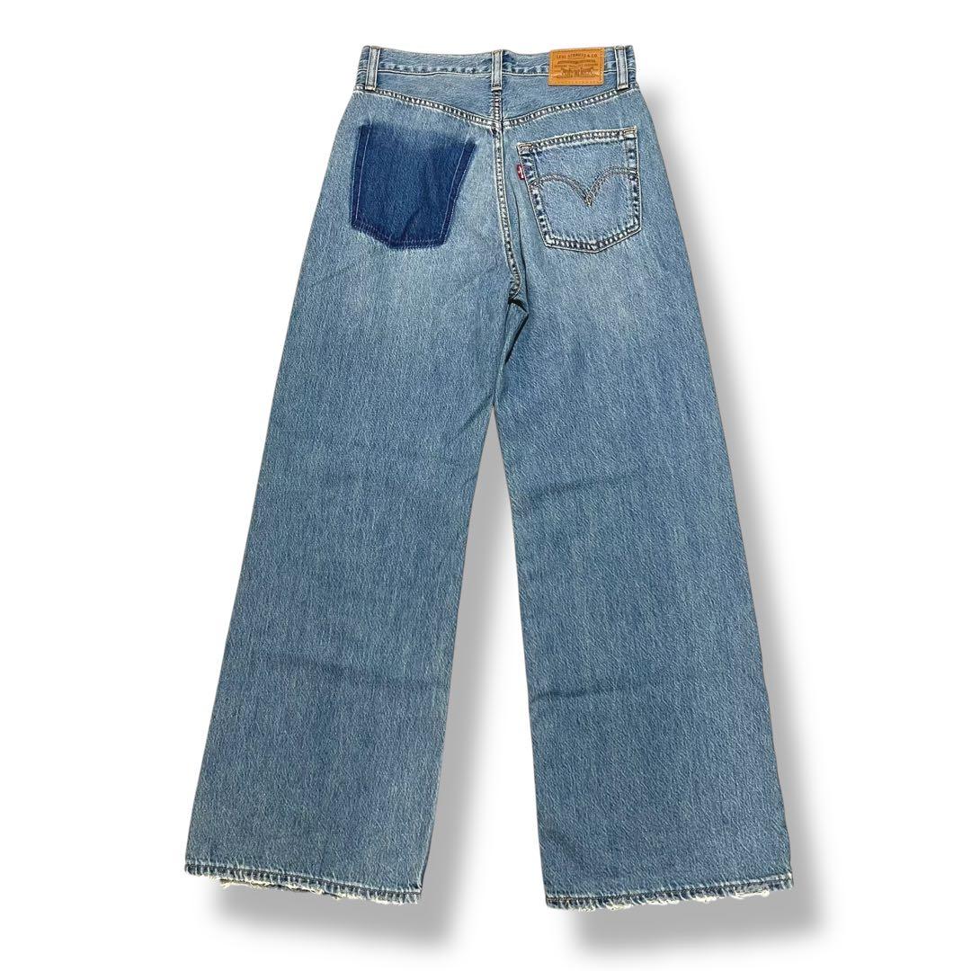 Ungrid Levi's別注RIBCAGE ＷIDE LEG サイズ25