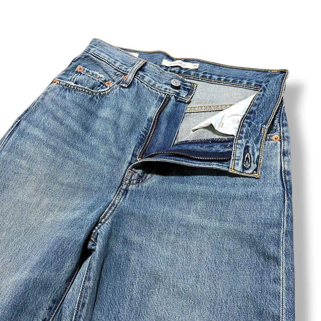 Ungrid Levi's別注RIBCAGE ＷIDE LEG サイズ25