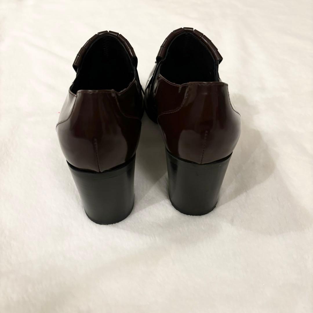 ルカグロッシ　キルトタッセルブーティー　ボルドー