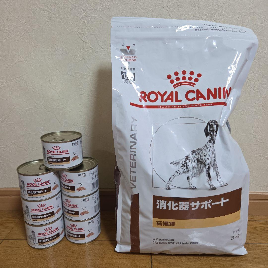  CANIN 消化器サポート 3kg 高繊維+ 7缶