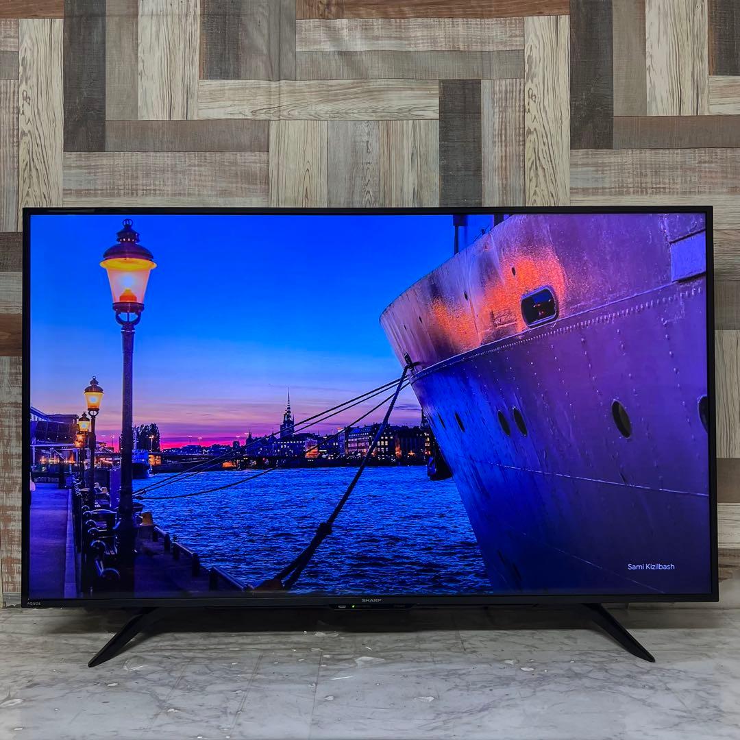 全国送料込❣️シャープ50V型4K液晶 テレビ AQUOS 2番組同時録画可