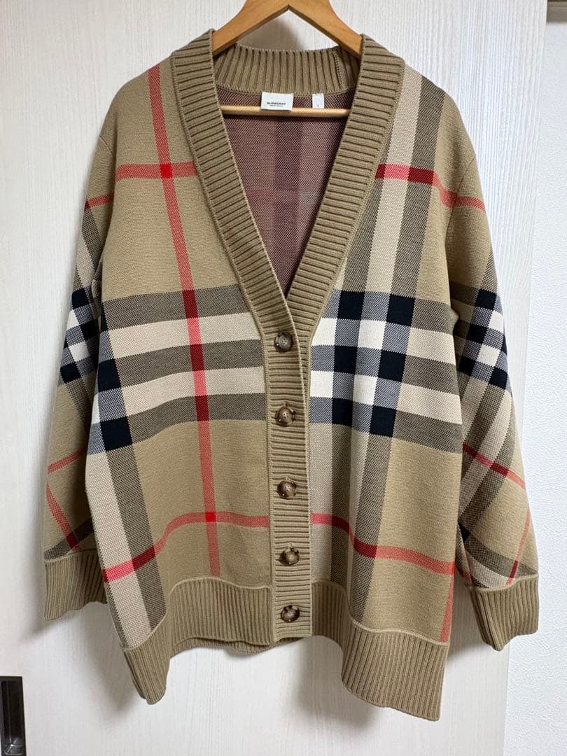 BURBERRY メガチェックカーディガン
