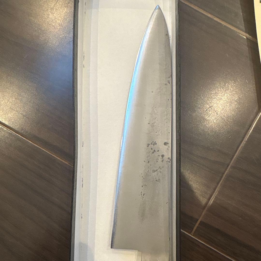タダフサ青紙鋼 口金付梨地洋包丁　牛刀180mm SN-02 未使用品
