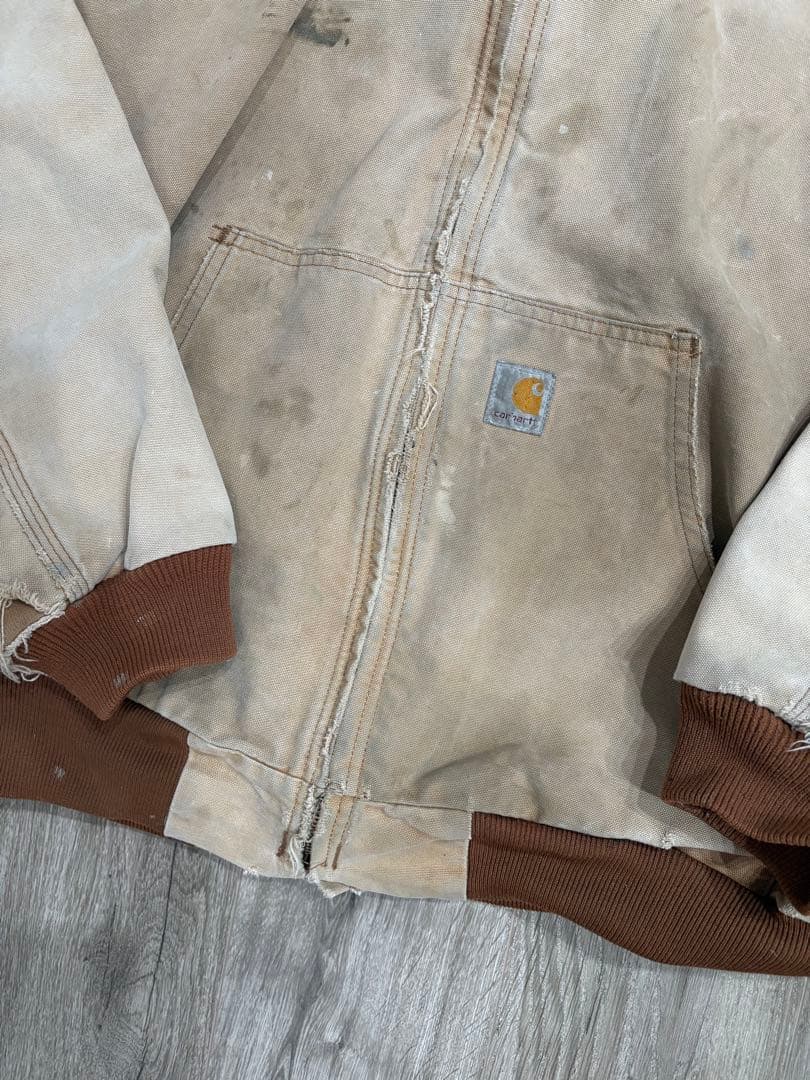 Carhartt アクティブジャケット サーマル ダック ボロ フェード