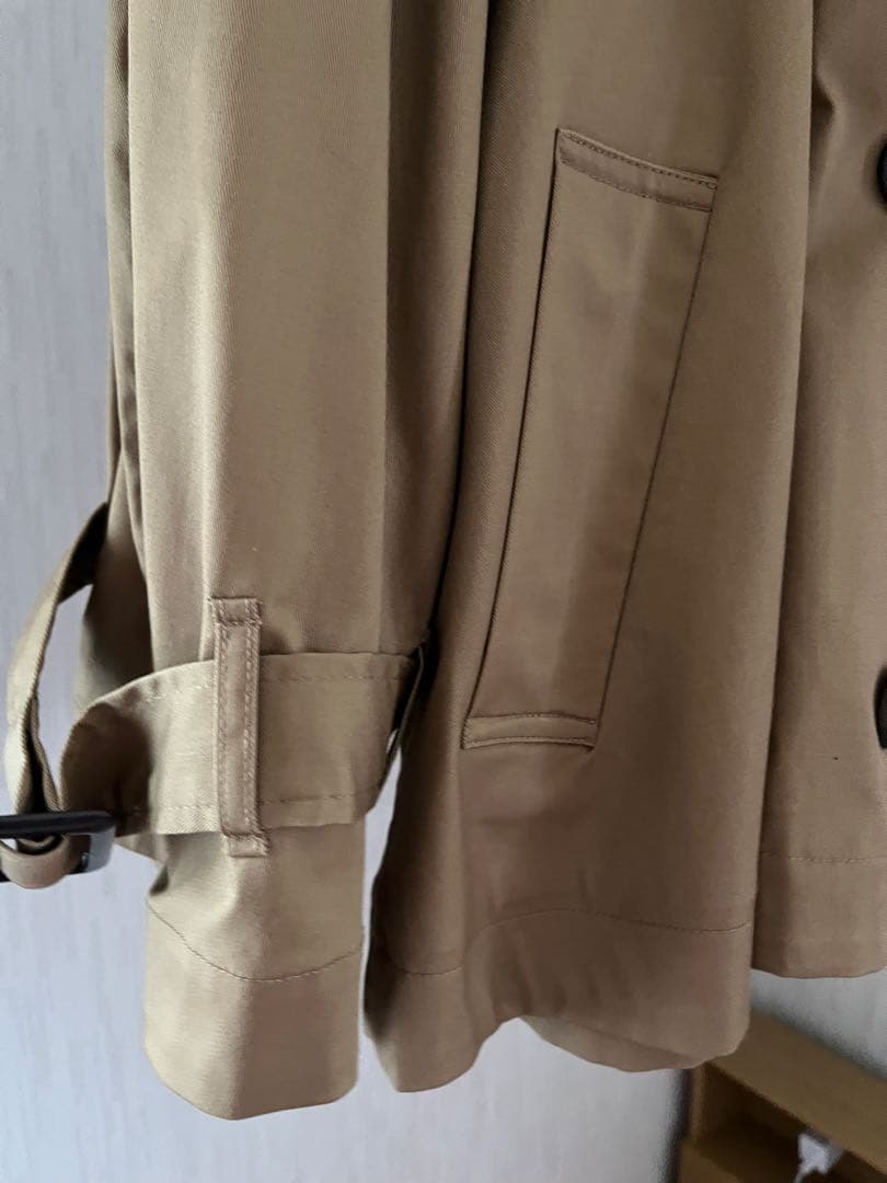 Apart by 【 新品 】ショートダブル ブレスト トレンチコート