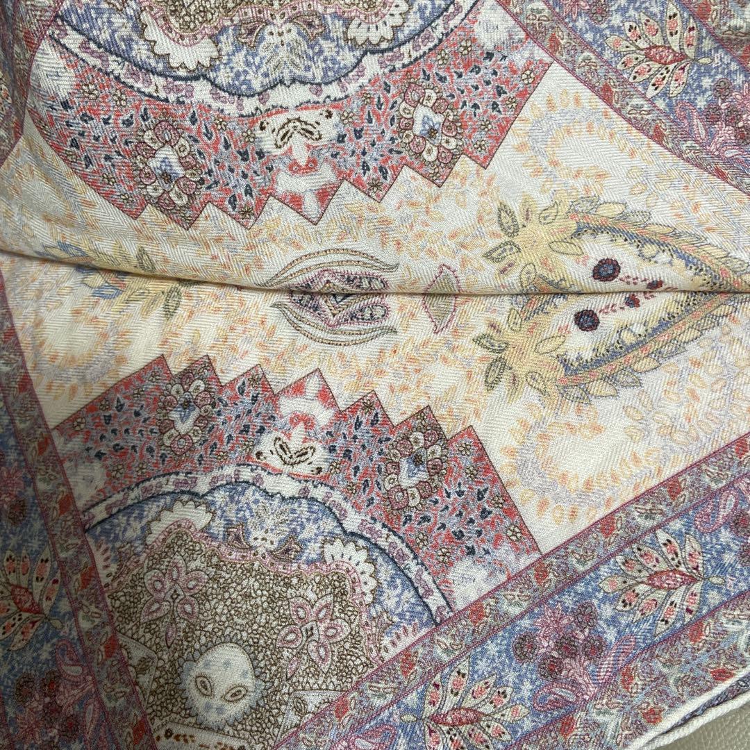 マルベリーシルク・カシミヤスカーフ両面色