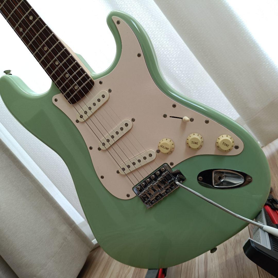 メンテ済｜Squier ストラトキャスター サーフグリーン 追柾目ネック