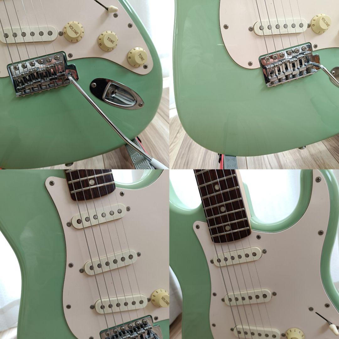 メンテ済｜Squier ストラトキャスター サーフグリーン 追柾目ネック