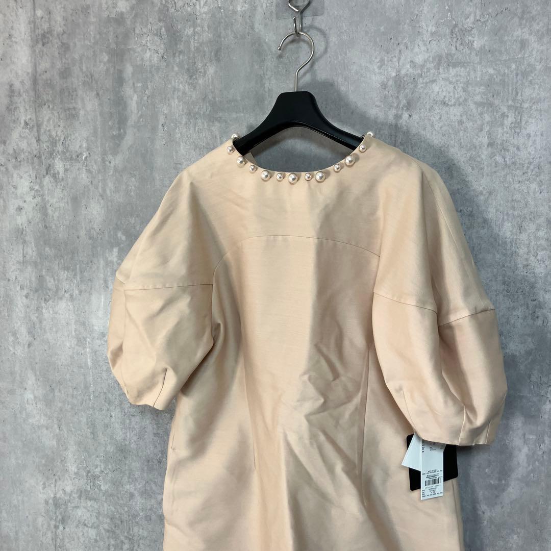 新品 CELFORD パールネックコクーンドレス 38