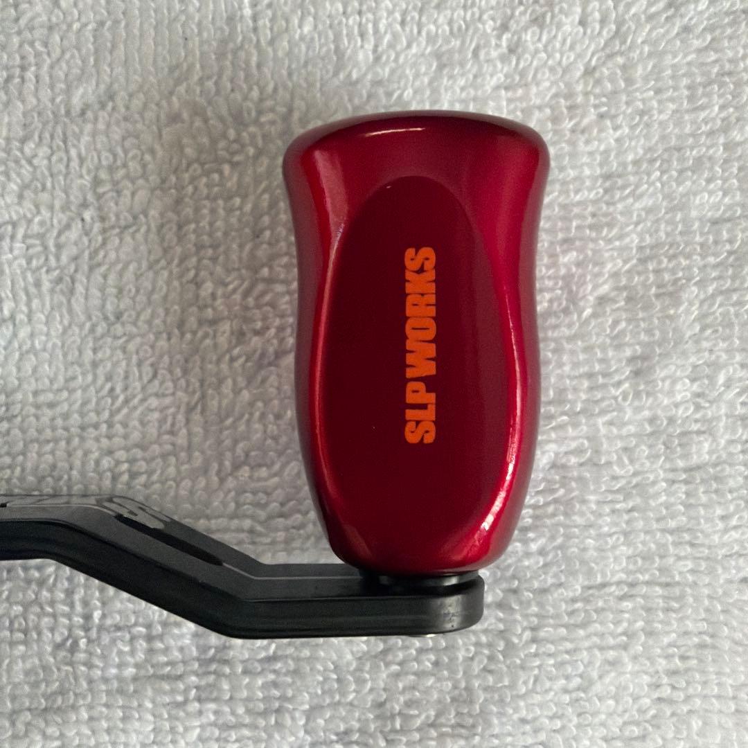 SLP WORKS ベイトリールハンドル 90mm 赤黒