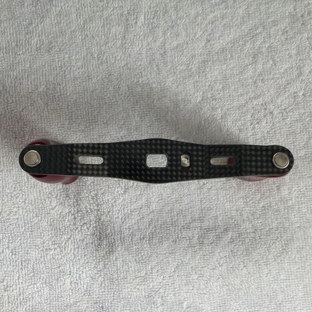 SLP WORKS ベイトリールハンドル 90mm 赤黒