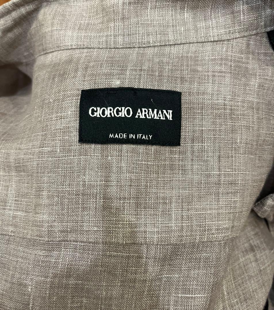 た*し様 Giorgio Armani リネン長袖ジップアップ　ブルゾン