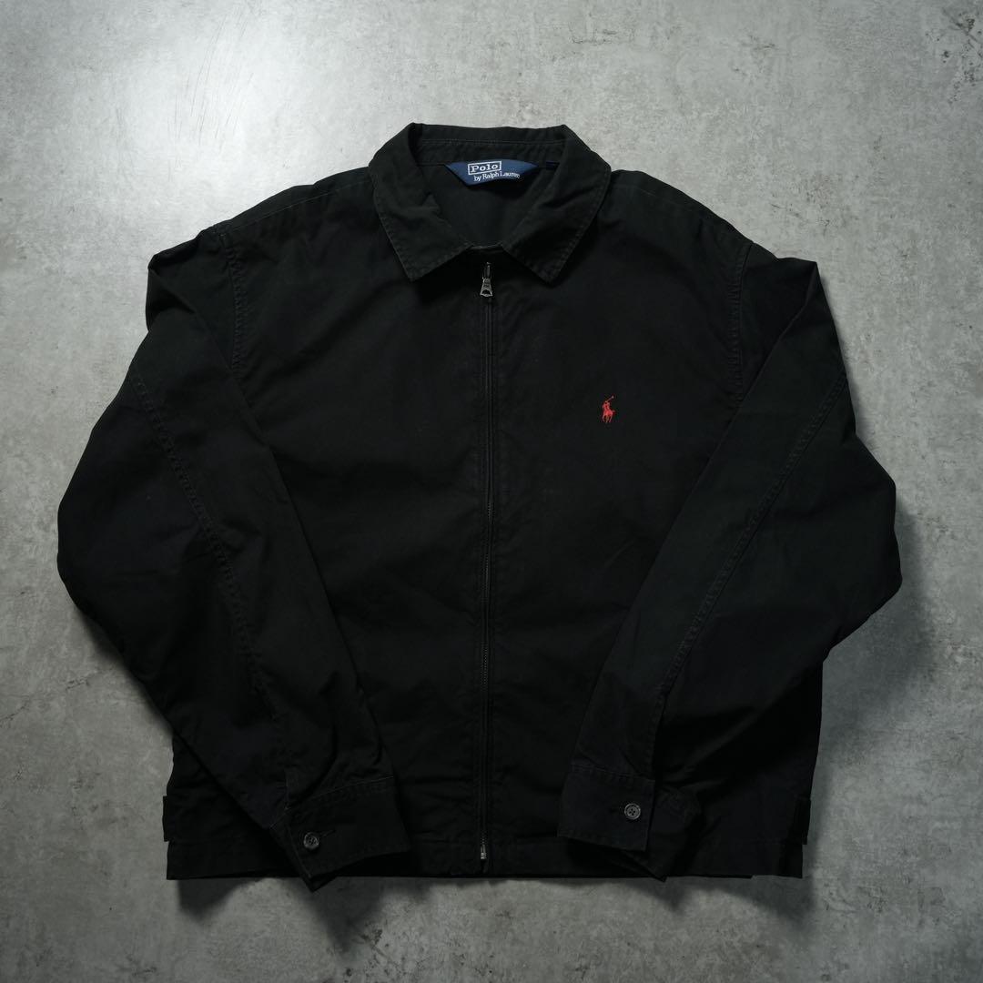 90s POLO by Ralph Lauren スイングトップ ブラック XL
