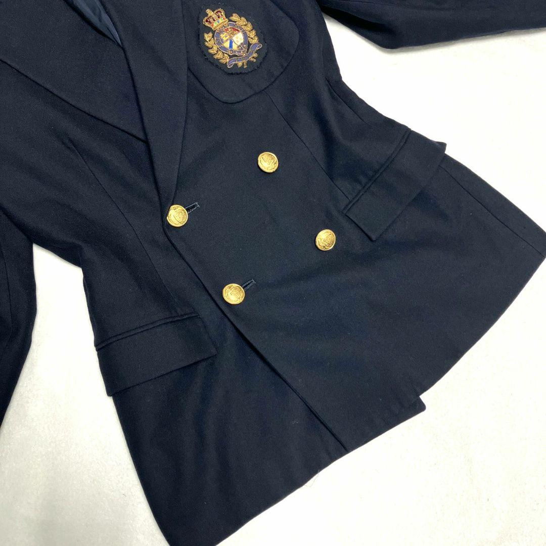 RALPH LAUREN 紺ブレ 金ボタン テーラードジャケット9号