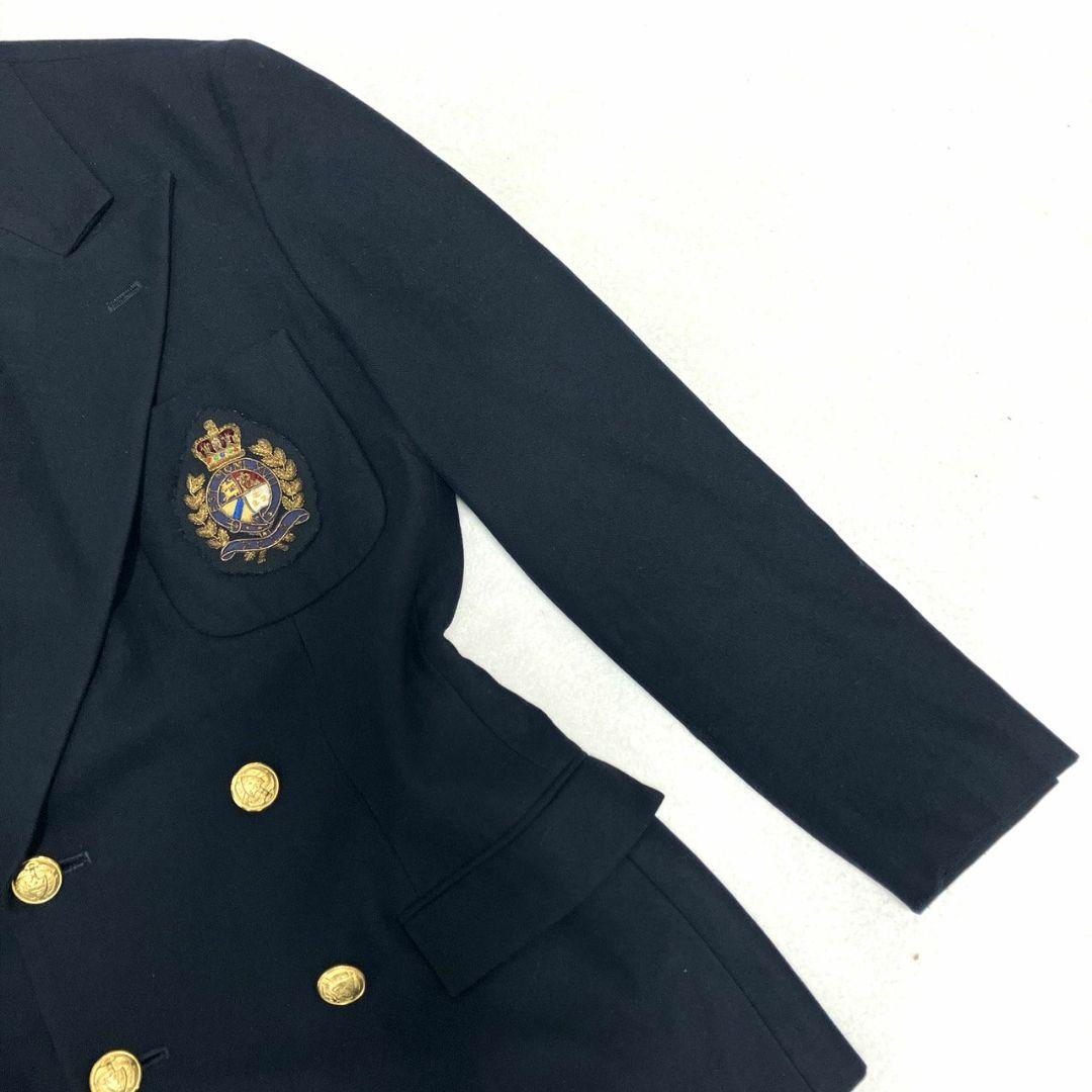 RALPH LAUREN 紺ブレ 金ボタン テーラードジャケット9号